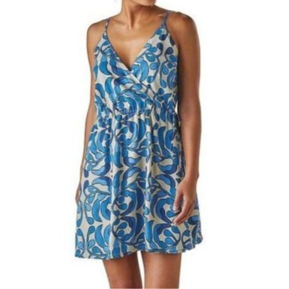 Patagonia Patahola Faux Wrap Mini Dress, Small - Picture 1 of 6